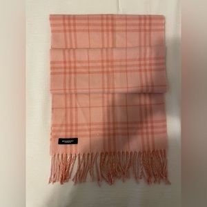 Pink Burberry scarf